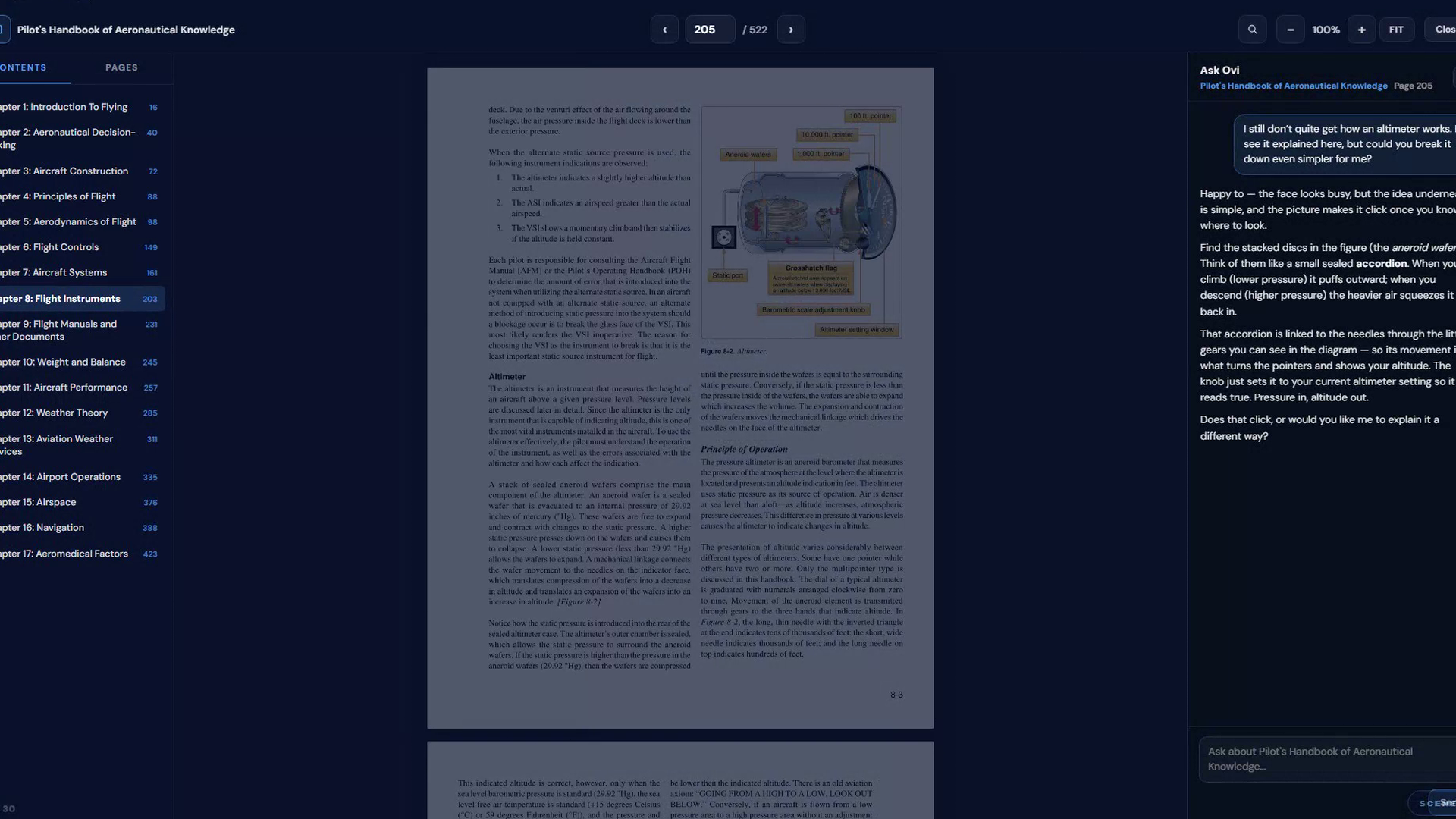 Ask OVI beside the page